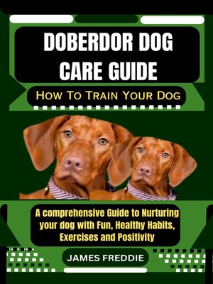 cover image of Doberdor Dog care guide